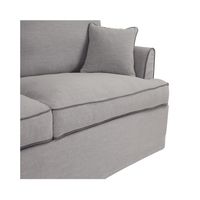 Byron Hamptons 3 Seat Sofa Slip Cover Grey - OWFL0301G-3C
