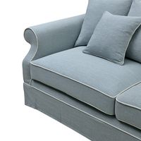Avalon Hamptons 3 Seat Sofa Slip Cover Blue - OWFL0302B-3C