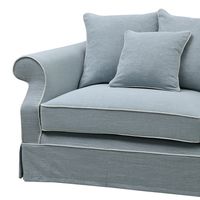 Avalon Hamptons 3 Seat Sofa Slip Cover Blue - OWFL0302B-3C