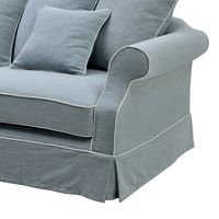 Avalon Hamptons 3 Seat Sofa Slip Cover Blue - OWFL0302B-3C