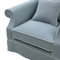 Avalon Hamptons 2 Seat Sofa Slip Cover Blue - OWFL0302B-2C