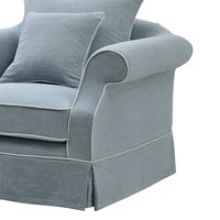 Avalon Hamptons 2 Seat Sofa Slip Cover Blue - OWFL0302B-2C
