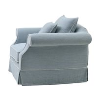 Avalon Hamptons 2 Seat Sofa Slip Cover Blue - OWFL0302B-2C