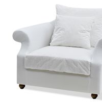 Avalon Hamptons Armchair Naked Base White - OWFL0302BASE1