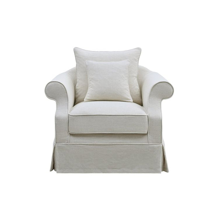 Avalon Hamptons Armchair Naked Base White - OWFL0302BASE1