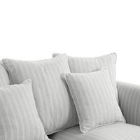 Avalon Hamptons 3 Seat Sofa Slip Cover Cloud Stripe Grey - OWFL0302CS-3C