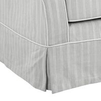 Avalon Hamptons 3 Seat Sofa Slip Cover Cloud Stripe Grey - OWFL0302CS-3C