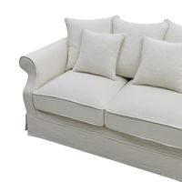 Avalon Hamptons 2 Seat Sofa Slip Cover Ivory - OWFL0302IV-2C