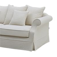 Avalon Hamptons 3 Seat Sofa Slip Cover Ivory - OWFL0302IV-3C