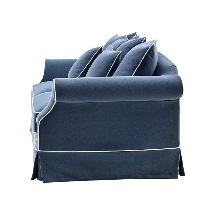 Avalon Hamptons 3 Seat Sofa Slip Cover Navy - OWFL0302NV-3C