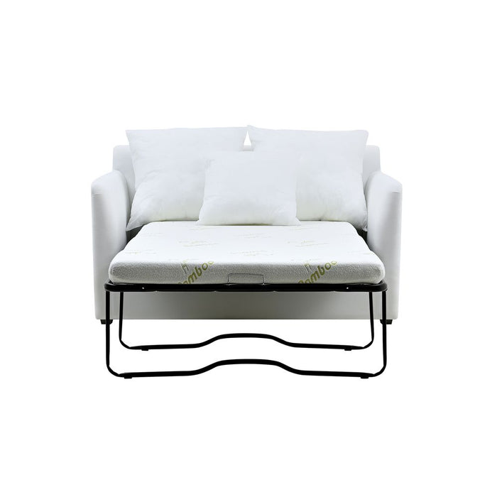 Noosa Hamptons 1.5 Seat Sofa Bed Base & Cushion Inserts Natural - OWFL0226-1.5-SBED