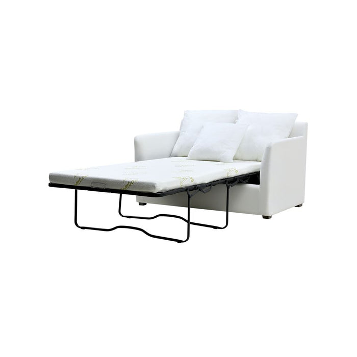 Noosa Hamptons 1.5 Seat Sofa Bed Base & Cushion Inserts Natural - OWFL0226-1.5-SBED