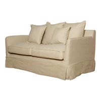 Noosa Hamptons 2 Seat Sofa Slip Cover Beige - OWFL0226B-2C