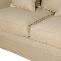 Noosa Hamptons 3 Seat Sofa Slip Cover Beige - OWFL0226B-3C