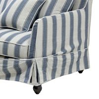 Noosa Hamptons Armchair Slip Cover Sky Tripe Blue - OWFL0226BS-1C