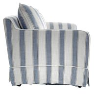Noosa Hamptons Armchair Slip Cover Sky Tripe Blue - OWFL0226BS-1C