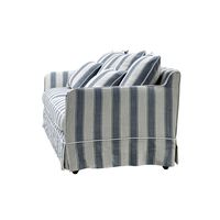Noosa Hamptons 3 Sofa Seat Slip Cover Sky Tripe Blue - OWFL0226BS-3C