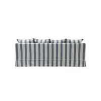 Noosa Hamptons 3 Sofa Seat Slip Cover Sky Tripe Blue - OWFL0226BS-3C
