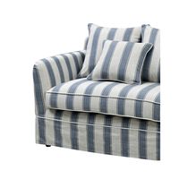 Noosa Hamptons 3 Sofa Seat Slip Cover Sky Tripe Blue - OWFL0226BS-3C