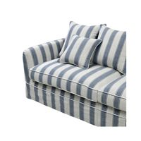 Noosa Hamptons 3 Sofa Seat Slip Cover Sky Tripe Blue - OWFL0226BS-3C
