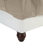 Noosa Hamptons 3 Seat Sofa Slip Cover With White Piping & Natural - OWFL0226N-3C