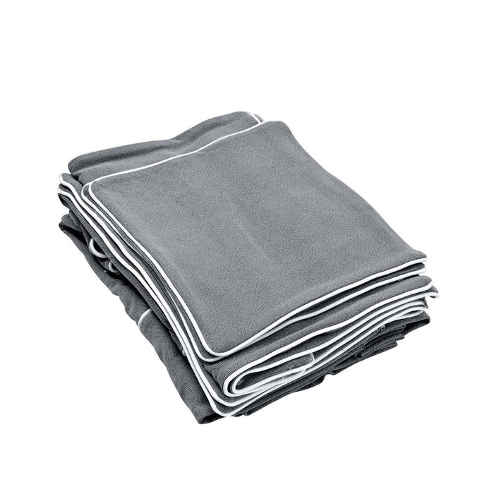 Noosa Hamptons 3 Seat Sofa Slip Cover With White Piping & Grey - OWFL0226SB-3C