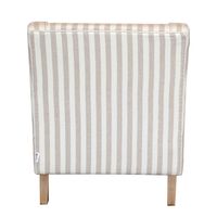Bondi Hamptons Armchair White Piping With Stripe Natural - OWFL0227NS-1