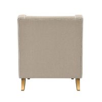 Bondi Hamptons Armchair White Piping Natural - OWFL0227N-1