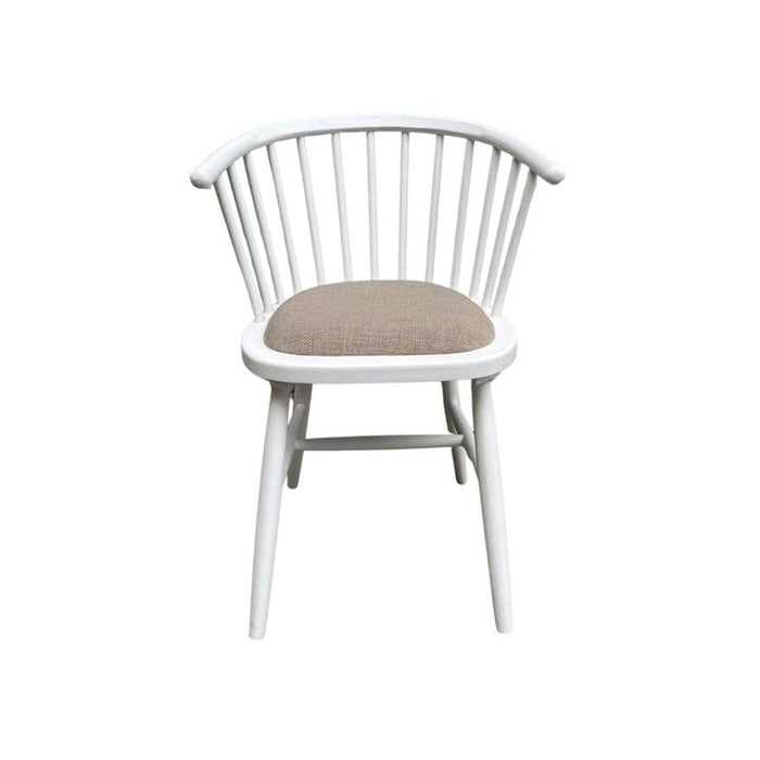 Round Curved Stripe Back Dining Chair Natural - OWFX0013