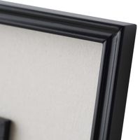 Sketched Flowers in Black Frame with Linen Insert Set of 2 Wall Art Ivory - OWHM1168