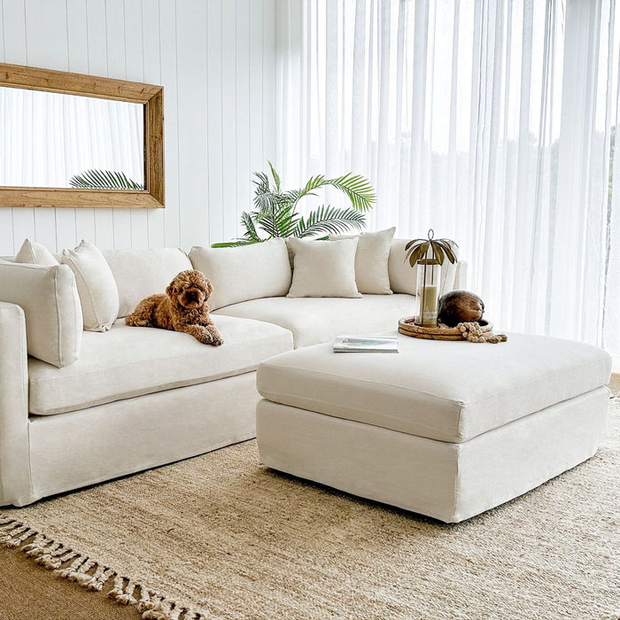 Marbella Modular Sofa Slip Cover Ivory - OWFL0400IV-CC
