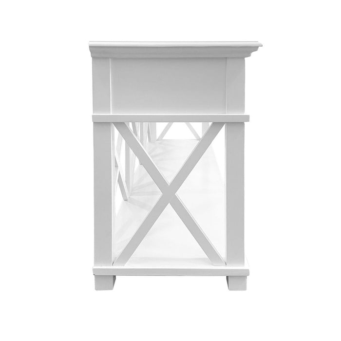 Sorrento Hamptons 3 Drawer Console Table White - OWFV0010