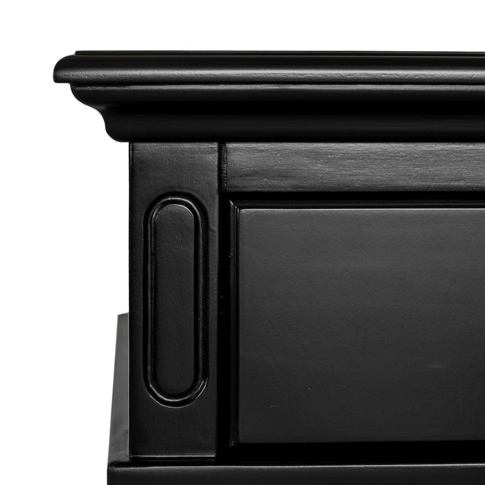 Sorrento Hamptons 3 Drawer Console Table Black - OWFV0010B