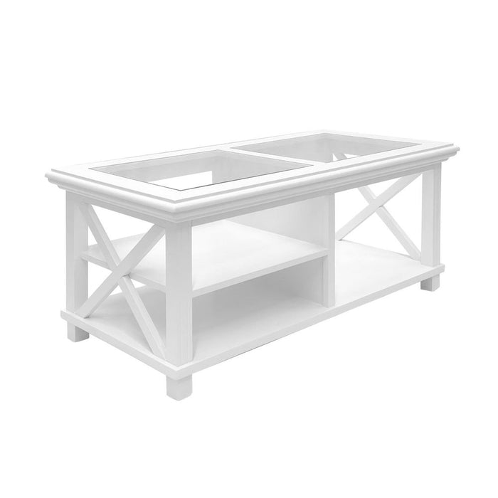 Sorrento Hamptons Rectangle Coffee Table White - OWFV0012