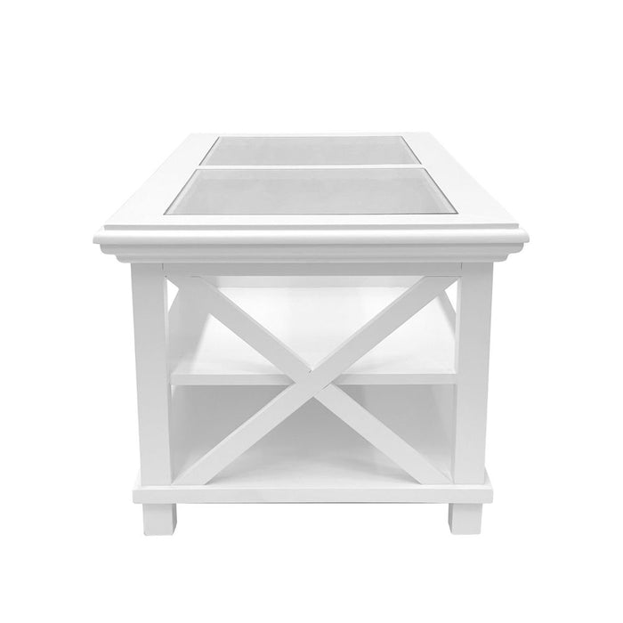 Sorrento Hamptons Rectangle Coffee Table White - OWFV0012