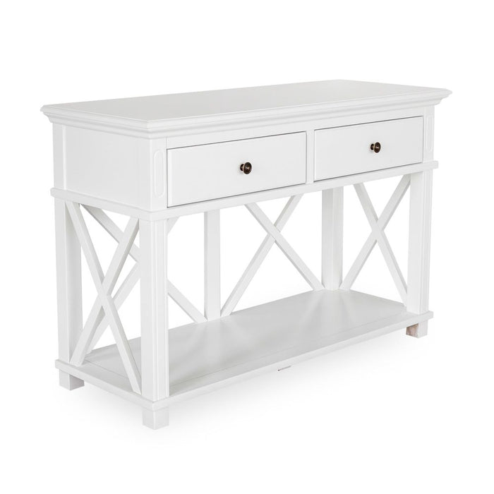 Sorrento Hamptons 2 Drawer Console White - OWFV0014