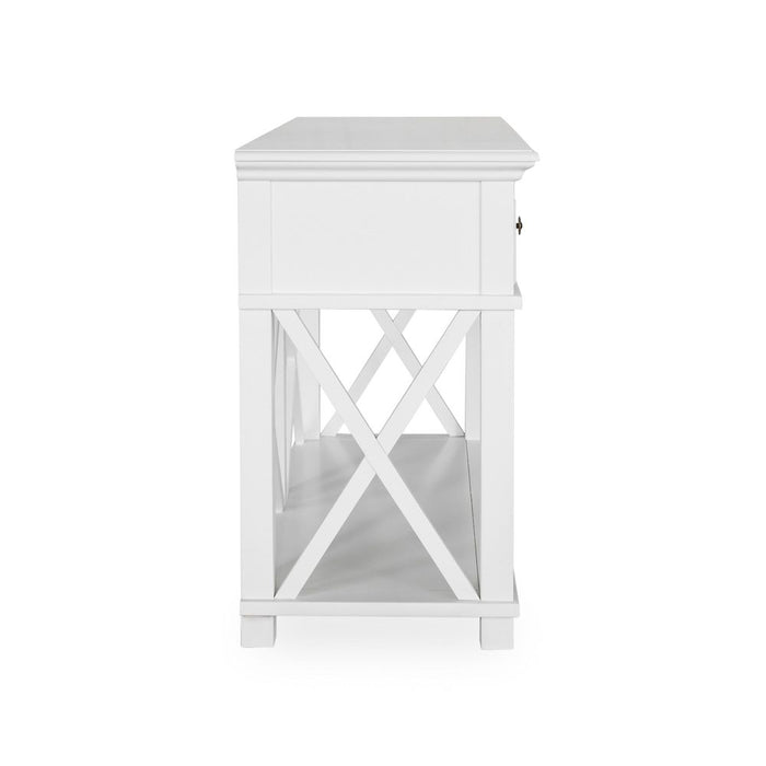 Sorrento Hamptons 2 Drawer Console White - OWFV0014