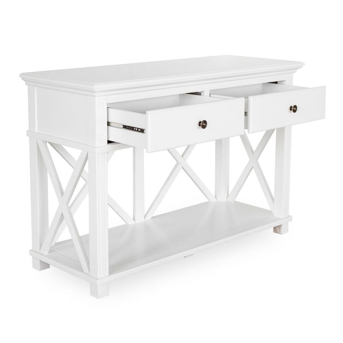 Sorrento Hamptons 2 Drawer Console White - OWFV0014