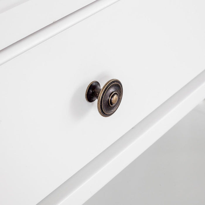 Sorrento Hamptons 2 Drawer Console White - OWFV0014