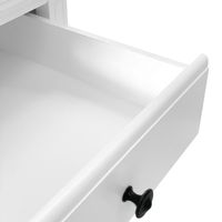 Sorrento Hamptons One Drawer Bedside Table White - OWFV0018