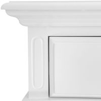 Sorrento Hamptons One Drawer Bedside Table White - OWFV0018