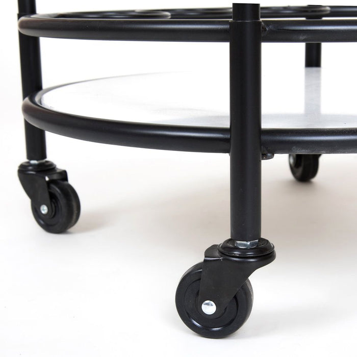 Round Shelves Bar Cart Black - OWMF0060