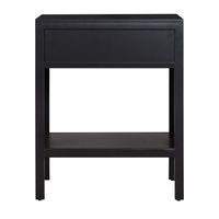 Santorini Hamptons Bedside Table Black - OWUT0018B