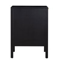 Santorini Hamptons Bedside Table Black - OWUT0018B