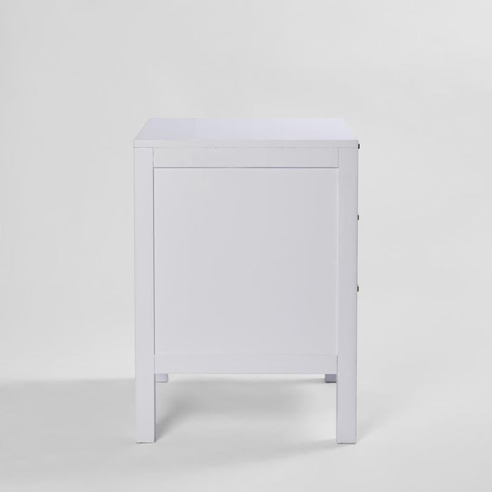 Santorini Bedside 3 Drawers White - OWUT0021W