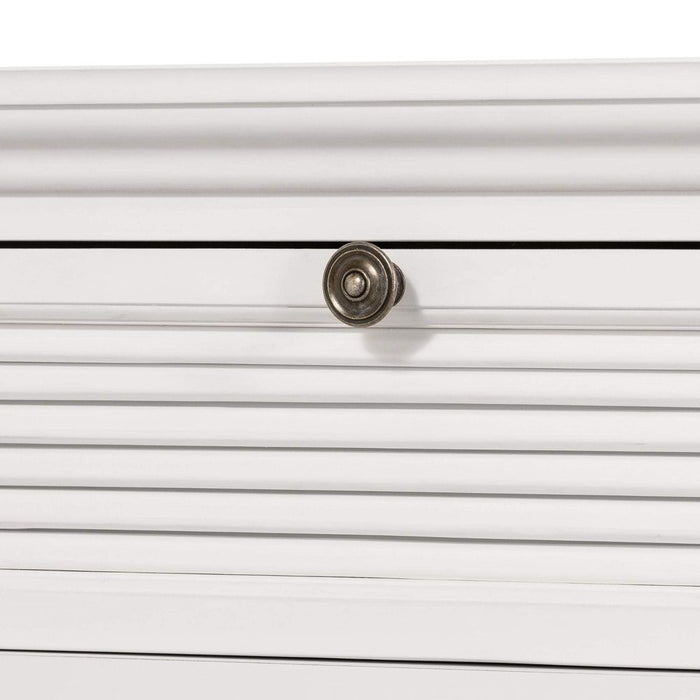 West Beach 3 Drawer Hamptons Console Table White - OWWB1010