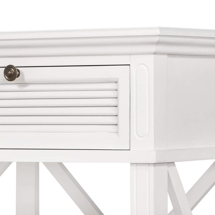 West Beach 3 Drawer Hamptons Console Table White - OWWB1010