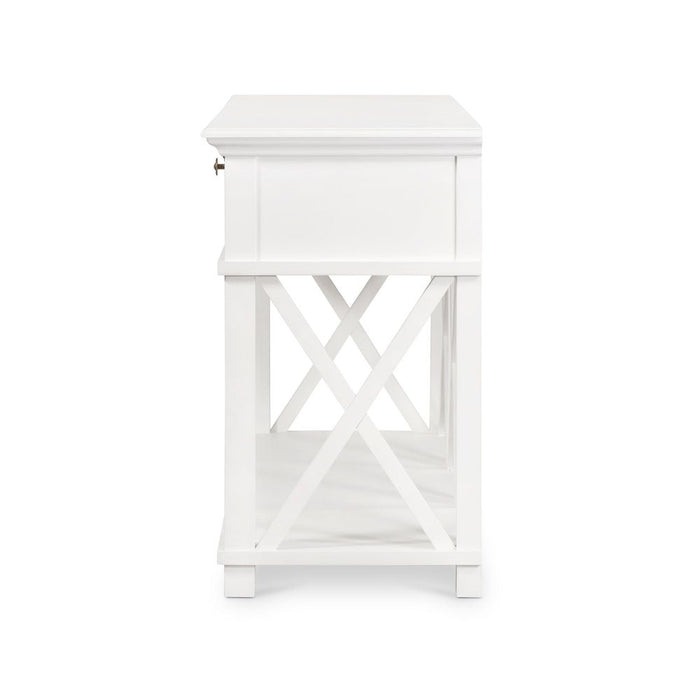 West Beach 3 Drawer Hamptons Console Table White - OWWB1010