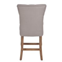Hamptons Counter Stool with Buttons Beige - OWFC0041B