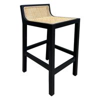 Amalfi Elm Wood Bar Stool Black - OWFX0024
